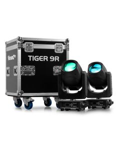 BeamZ Pro Tiger 9R con Flightcase – vista frontale